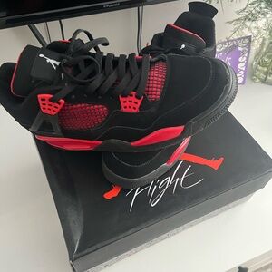 Air Jordan Black and Red Sneakers